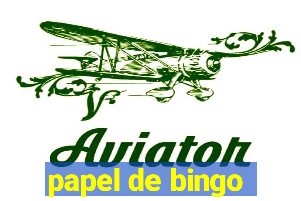 papel de bingo